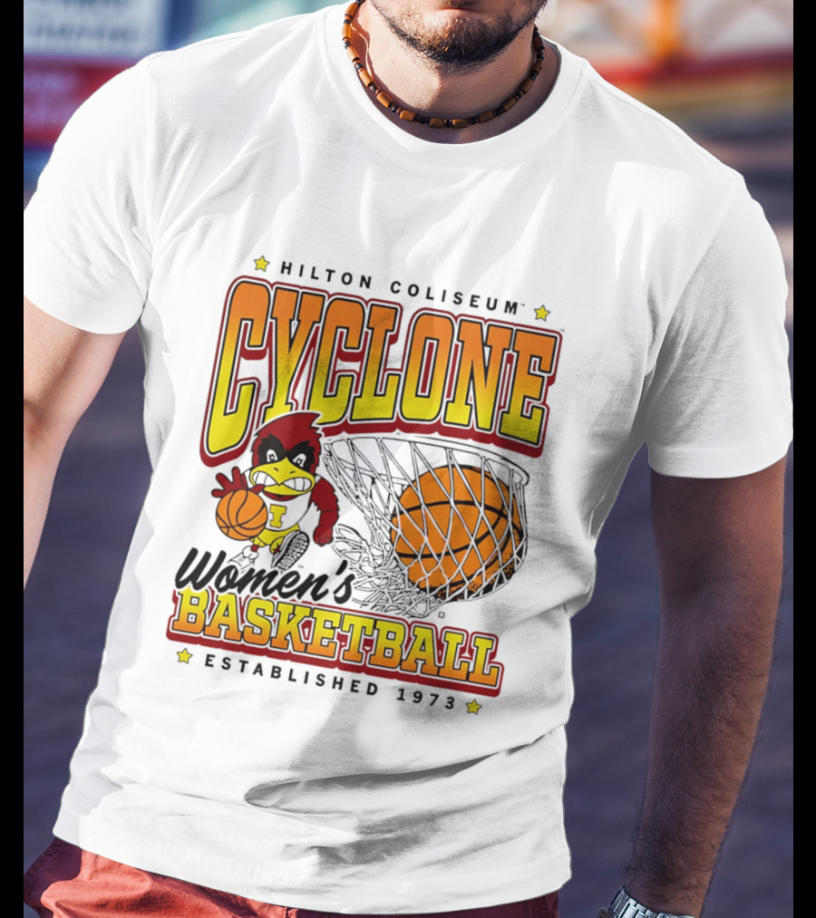 Hilton Coliseum Cyclone Women's Basketball Established 1973 T-Shirt