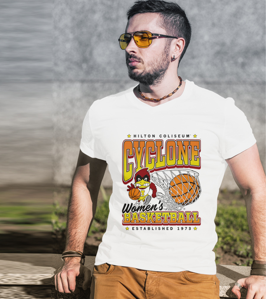 Hilton Coliseum Cyclone Women's Basketball Established 1973 T-Shirt
