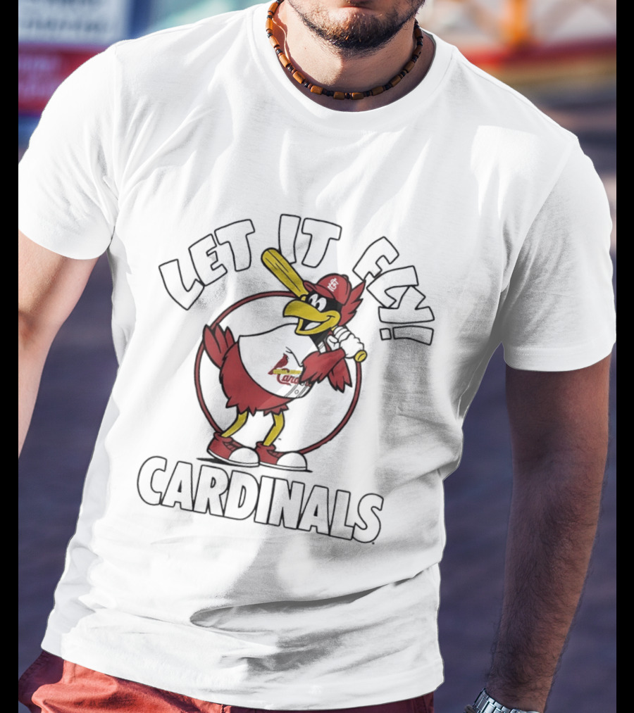 St Louis Cardinals Let It Fly Fredbird T-Shirt