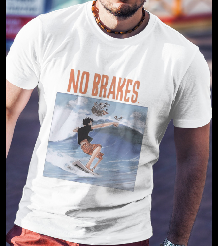 Monkey D. Luffy Surfing Adventure One Piece No Brakes T-Shirt