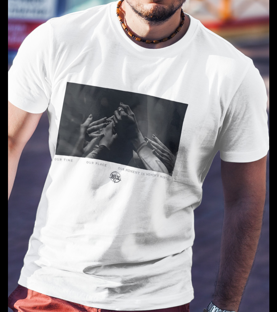 Our Time Our Place Our Moment In Women's History Dallas Pulse Unity Hands T-Shirt