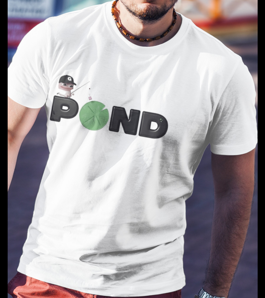 Pond0x Project Fishing Character With Lily Pad Letter O T-Shirt