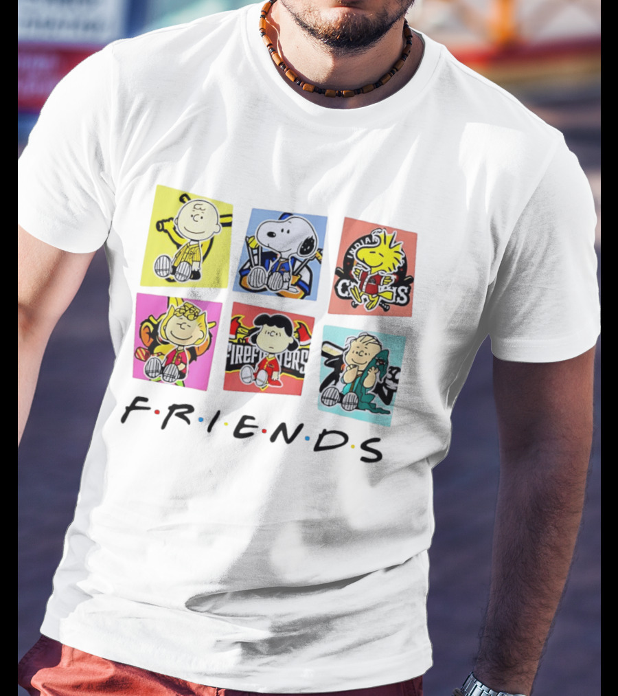 Savannah Bananas Ball Friends Characters Peanuets Firefighters Crocs T-Shirt