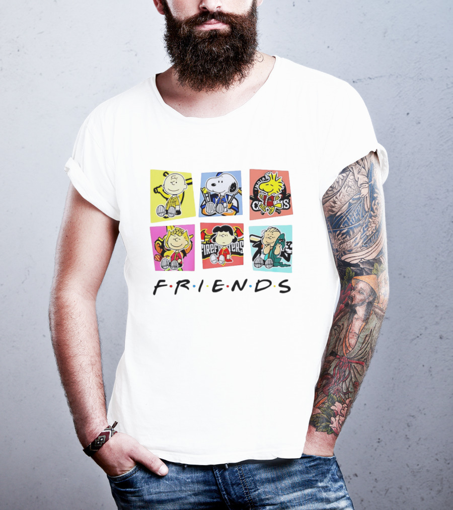 Savannah Bananas Ball Friends Characters Peanuets Firefighters Crocs T-Shirt