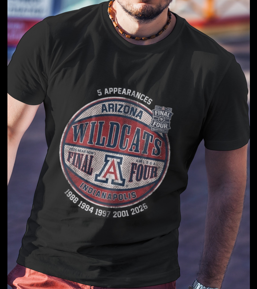 Arizona Wildcats Final Four Indianapolis 2015 Near Now A Mecca T-Shirt