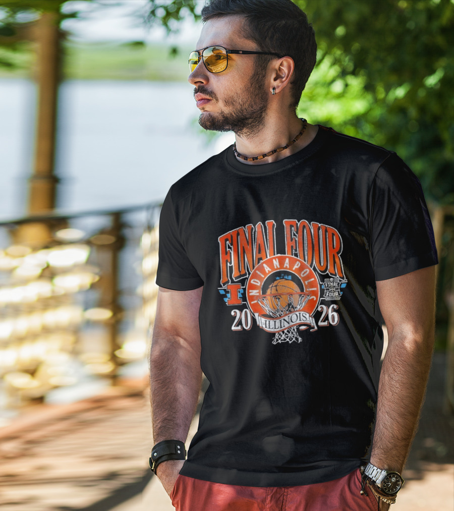 Final Four Indianapolis 2026 Illinois Basketball T-Shirt
