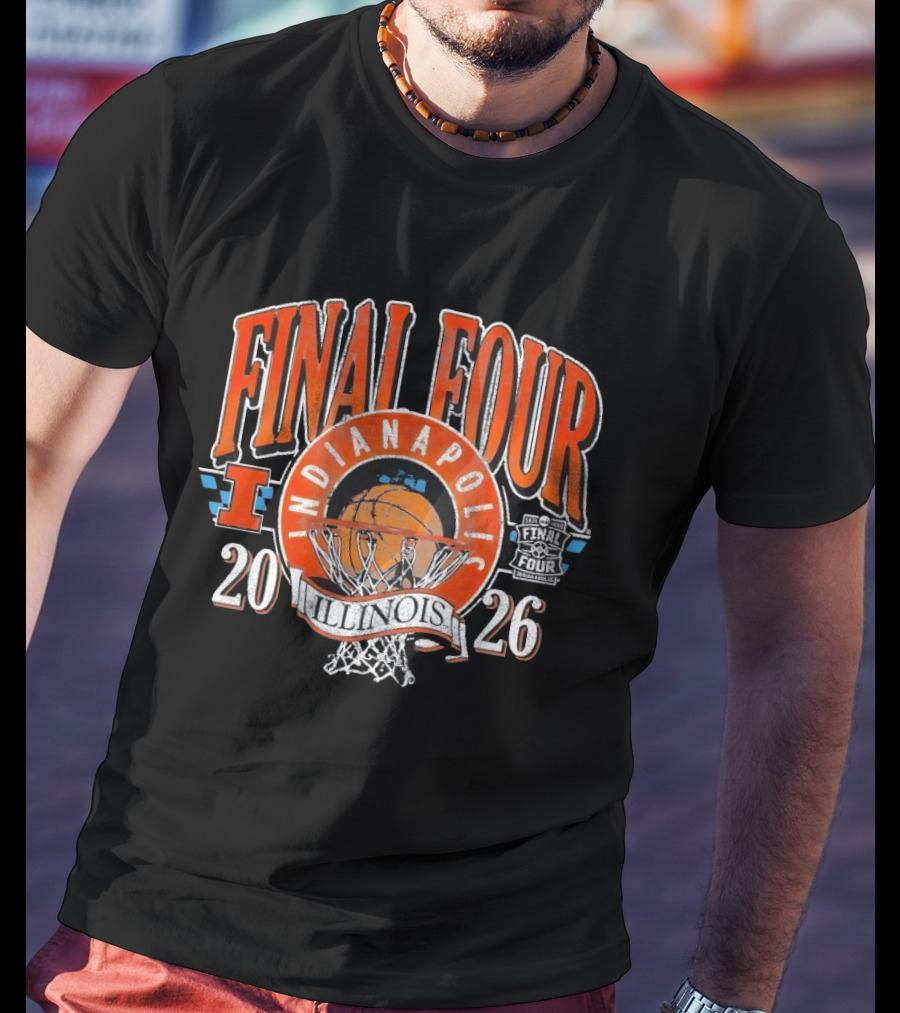 Final Four Indianapolis 2026 Illinois Basketball T-Shirt