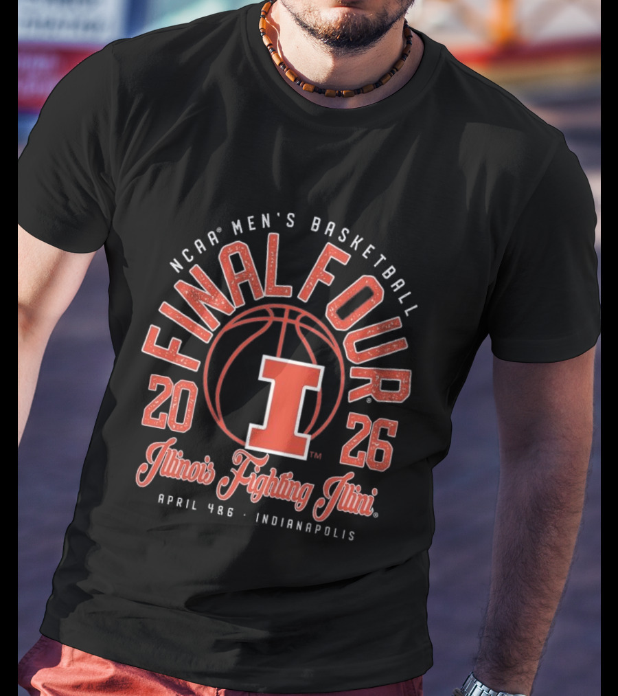 NCAA Men's Basketball Final Four 2026 Illinois Fighting Illini April 4 6 Indianapolis T-Shirt