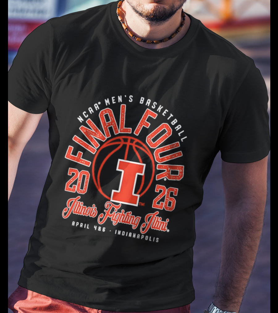 NCAA Men's Basketball Final Four 2026 Illinois Fighting Illini April Indianapolis T-Shirt
