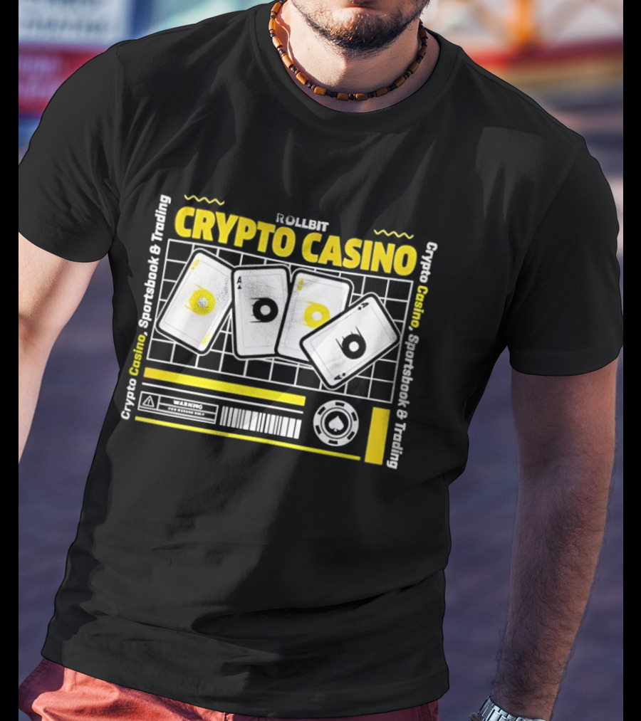 Rollbit Crypto Casino Sportsbook And Trading Playing Cards Digital Tokens T-Shirt