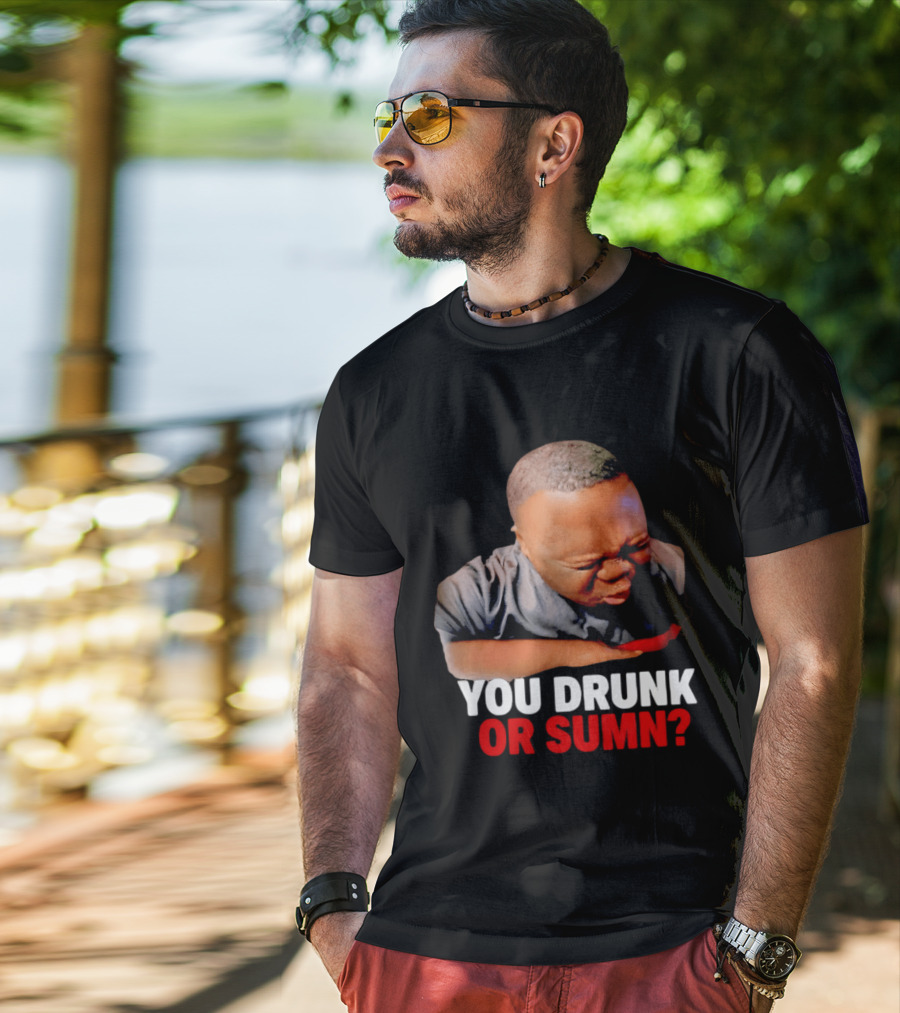 You Drunk Or Sumn Meme DJ Cece Viral Expression T-Shirt