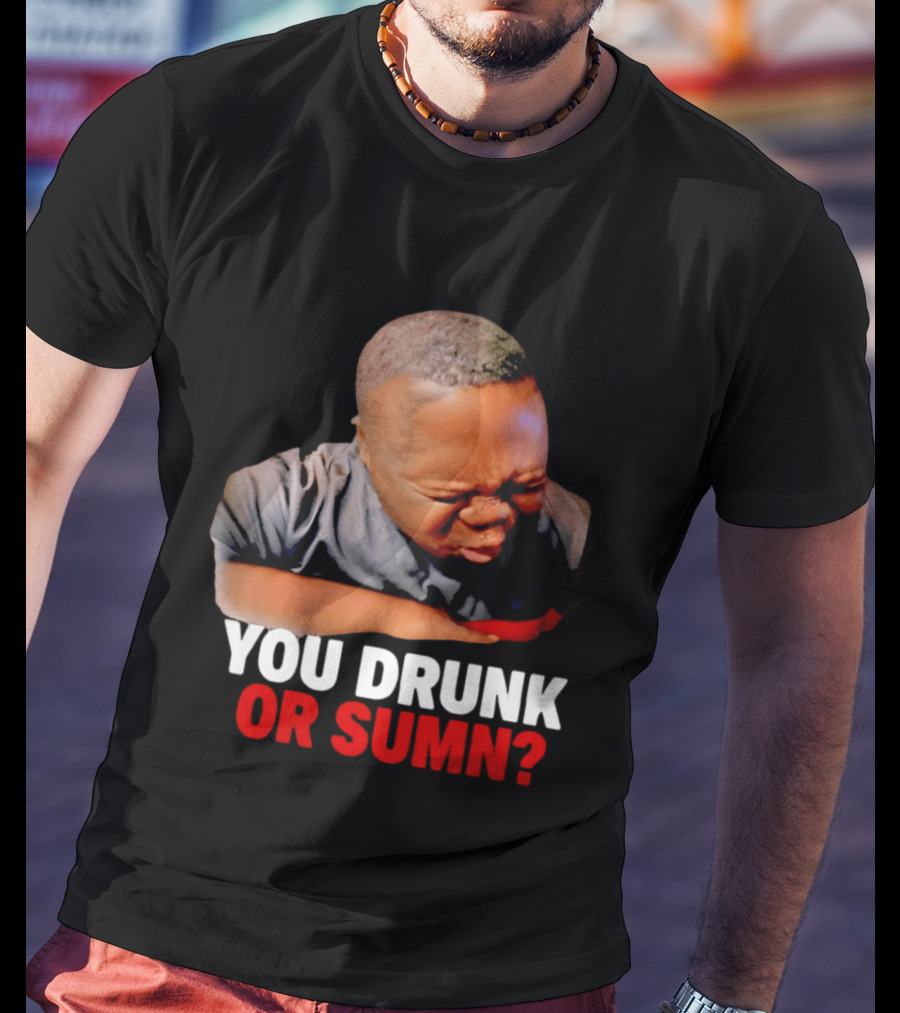 You Drunk Or Sumn Meme DJ Cece Viral Expression T-Shirt