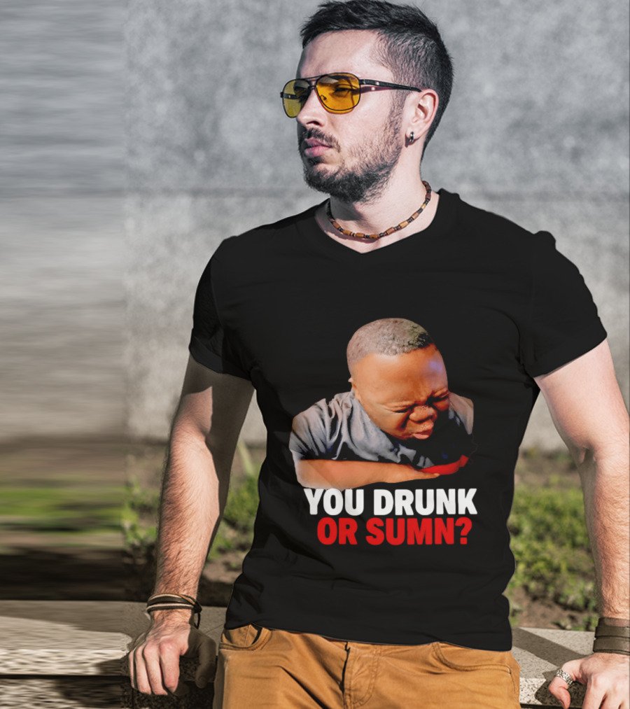 You Drunk Or Sumn Meme DJ Cece Viral Expression T-Shirt