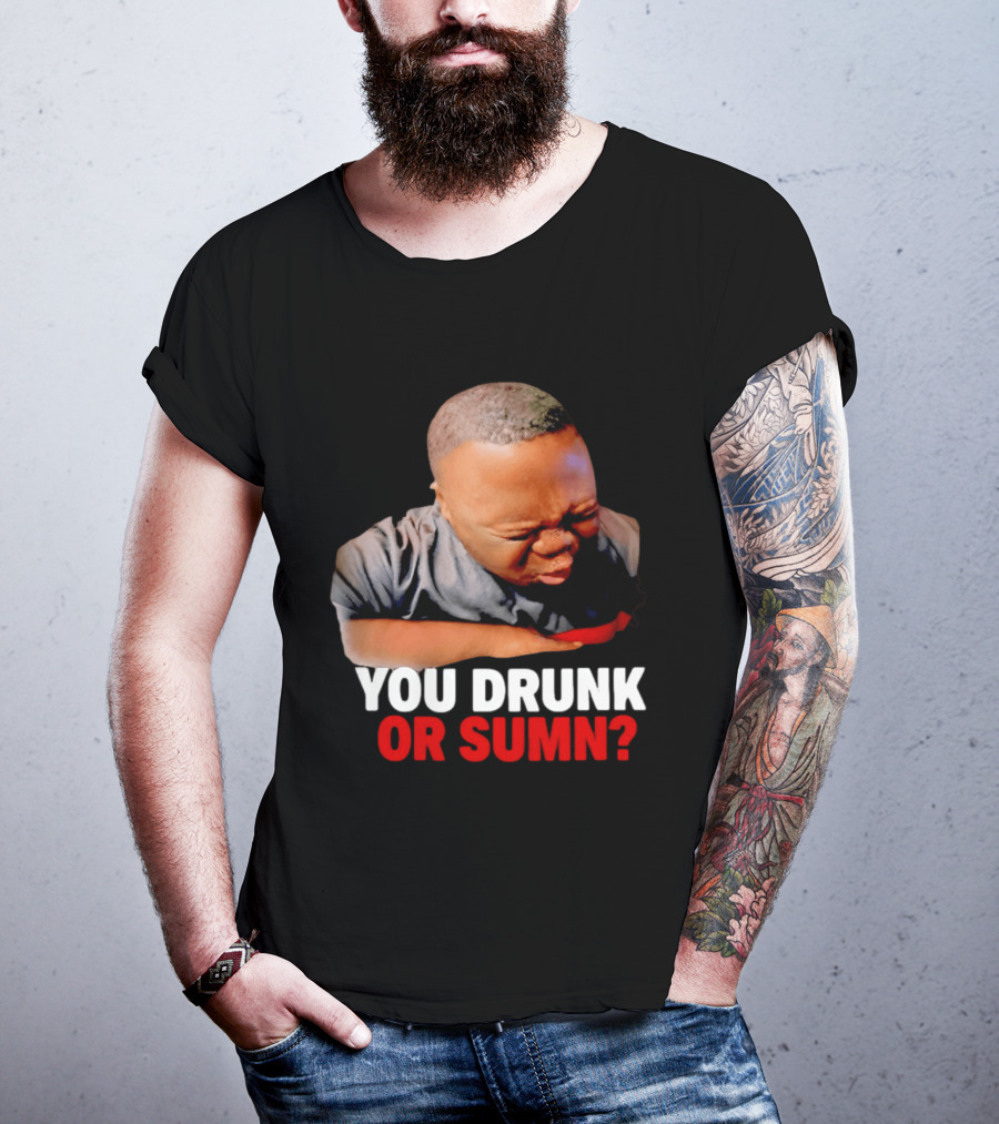 You Drunk Or Sumn Meme DJ Cece Viral Expression T-Shirt