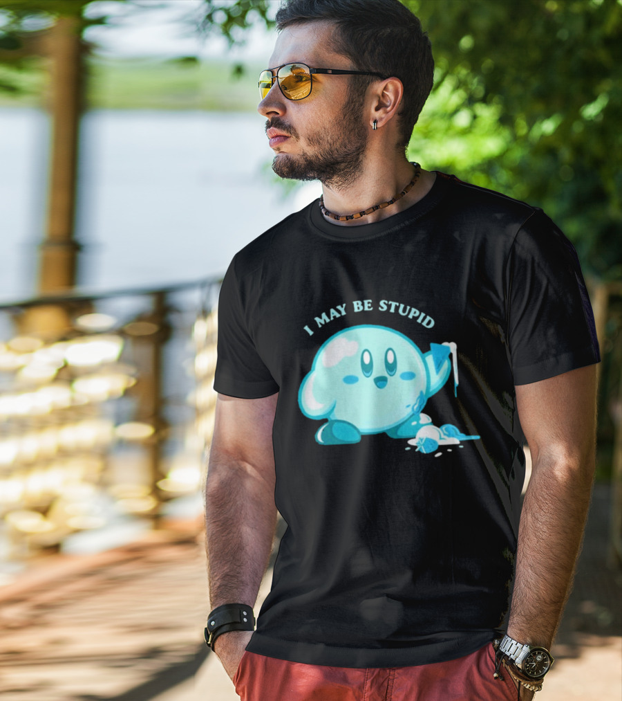 I May Be Stupid Kirby Ice Cream Cake Eating Berry T-Shirt
