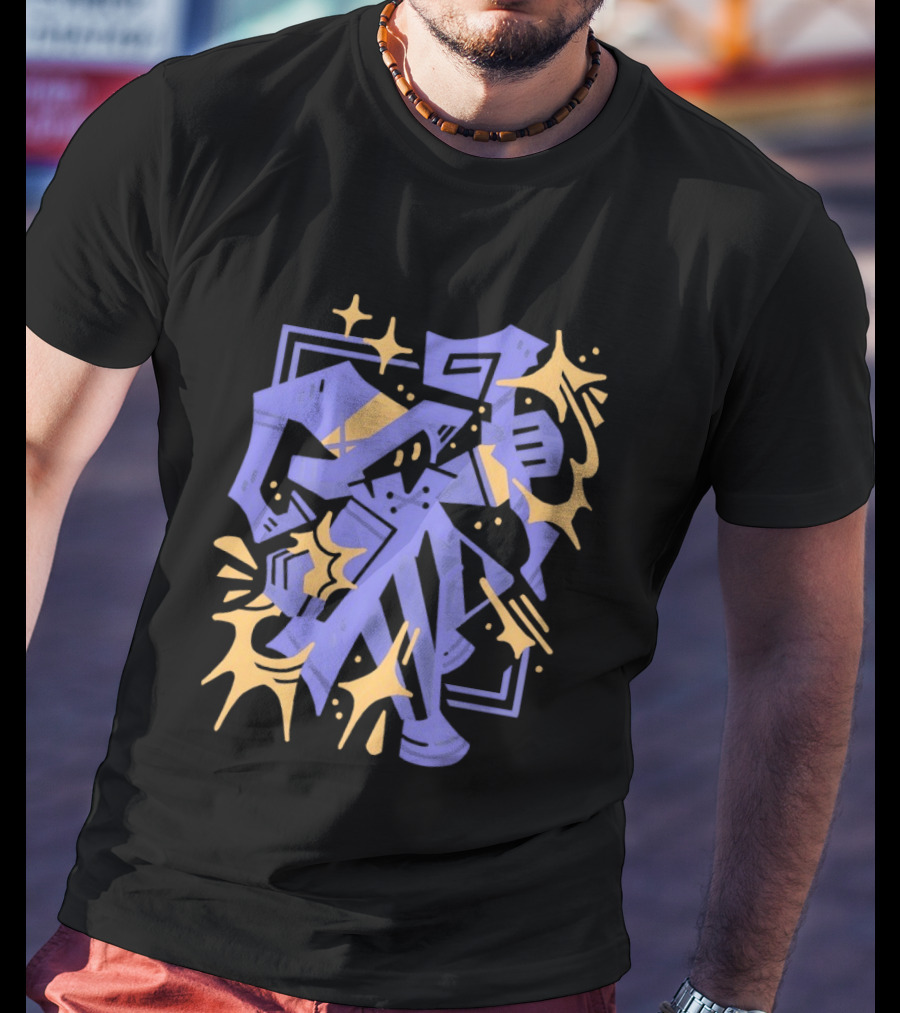 Final Fantasy Flare Abstract Geometric Graphic Explosion T-Shirt