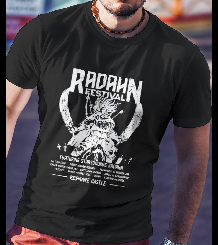Radahn Festival Featuring Starscourge Radahn At Redmane Castle T-Shirt