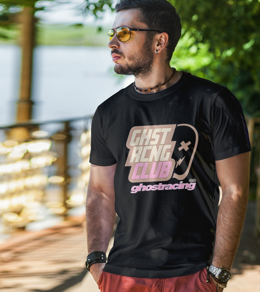 Ghost Racing Club Ghostracing Ghost Tracing Travis Pbc T-Shirt