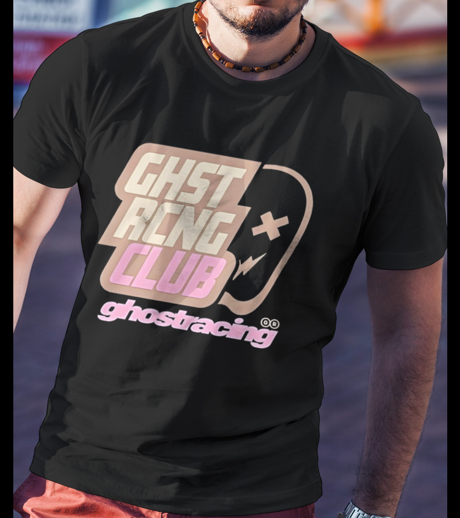 Ghost Racing Club Ghostracing Ghost Tracing Travis Pbc T-Shirt