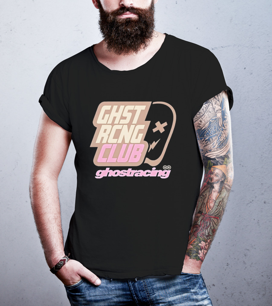 Ghost Racing Club Ghostracing Ghost Tracing Travis Pbc T-Shirt