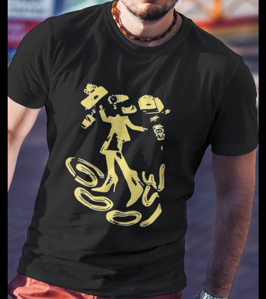 Goose Jam In The Streets Neon Yellow Coffee Dance T-Shirt