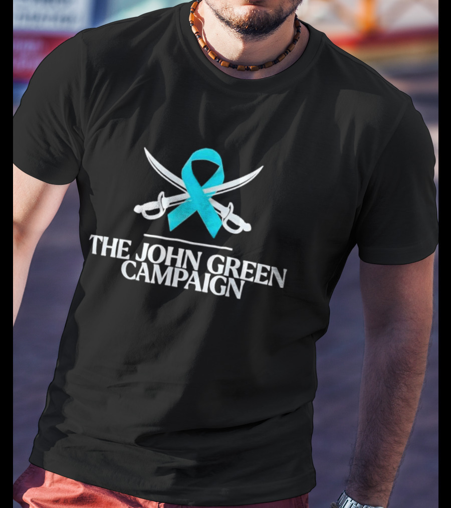 The John Green Campaign Blue Ribbon And Crossed Swords T-Shirt