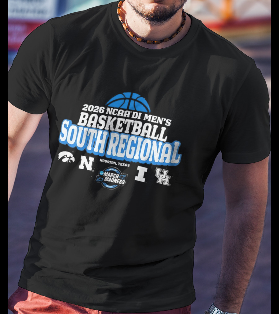2026 NCAA DI Men's Basketball South Regional March Madness Houston TX T-Shirt