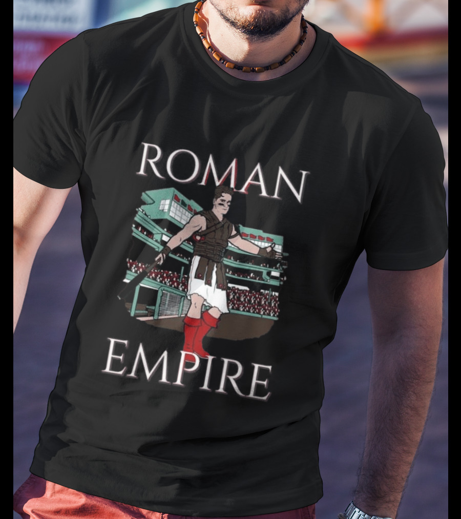 Roman Empire Gladiator Baseball Stadium Fan T-Shirt