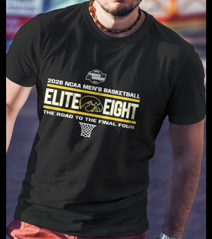 2026 NCAA Men's Basketball Elite Eight The Road To The Final Four T-Shirt