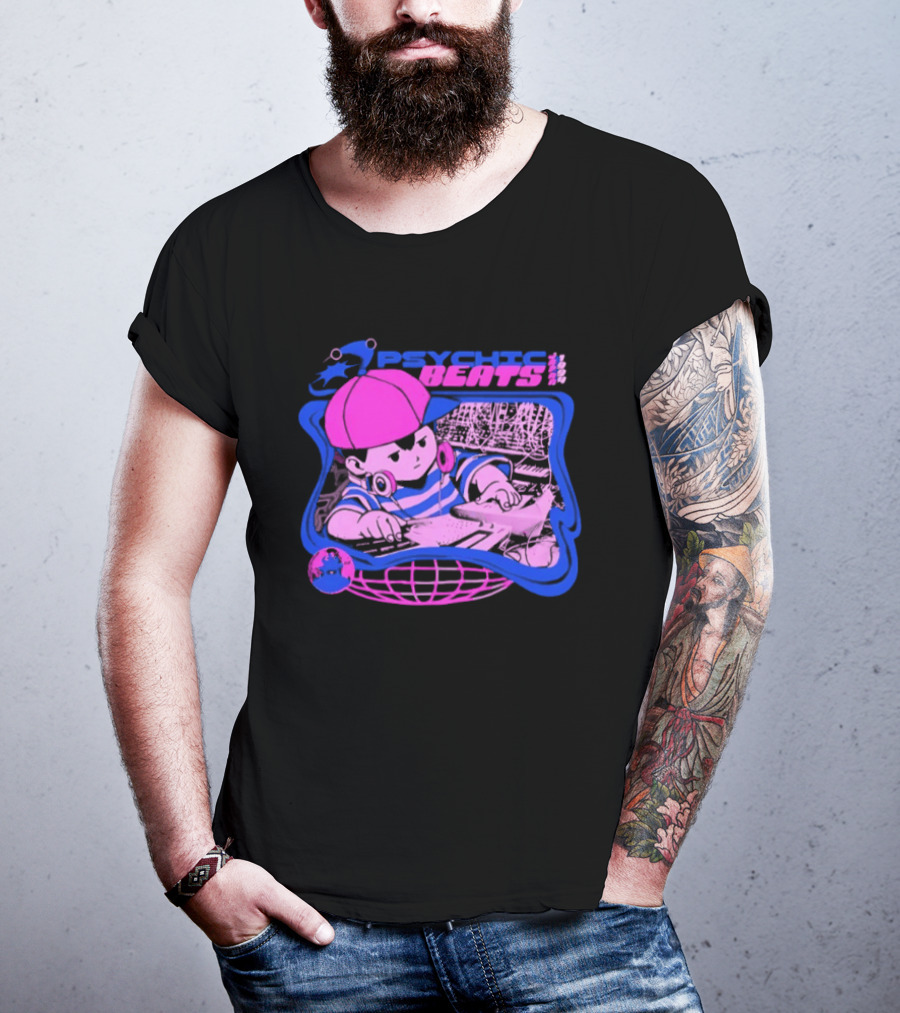 Ness EarthBound Psychic Beats Retro Gaming T-Shirt