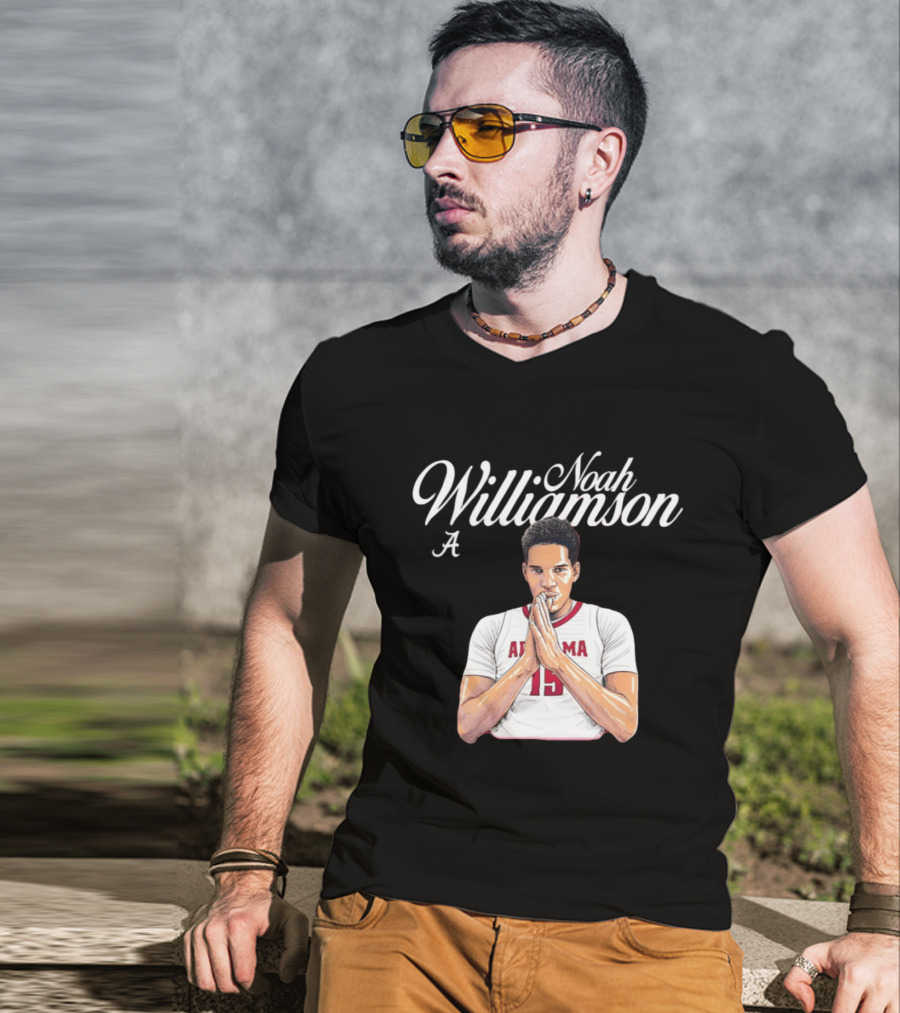Noah Williamson Alabama 15 Crimson Tide NCAA Basketball Celebration T-Shirt