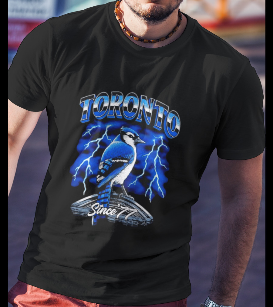 Toronto Blue Jays Since 77 Lightning Bird Power T-Shirt