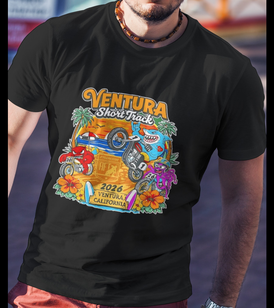 Ventura Short Track 2026 California Adventure Racing Event Ryder Cup T-Shirt