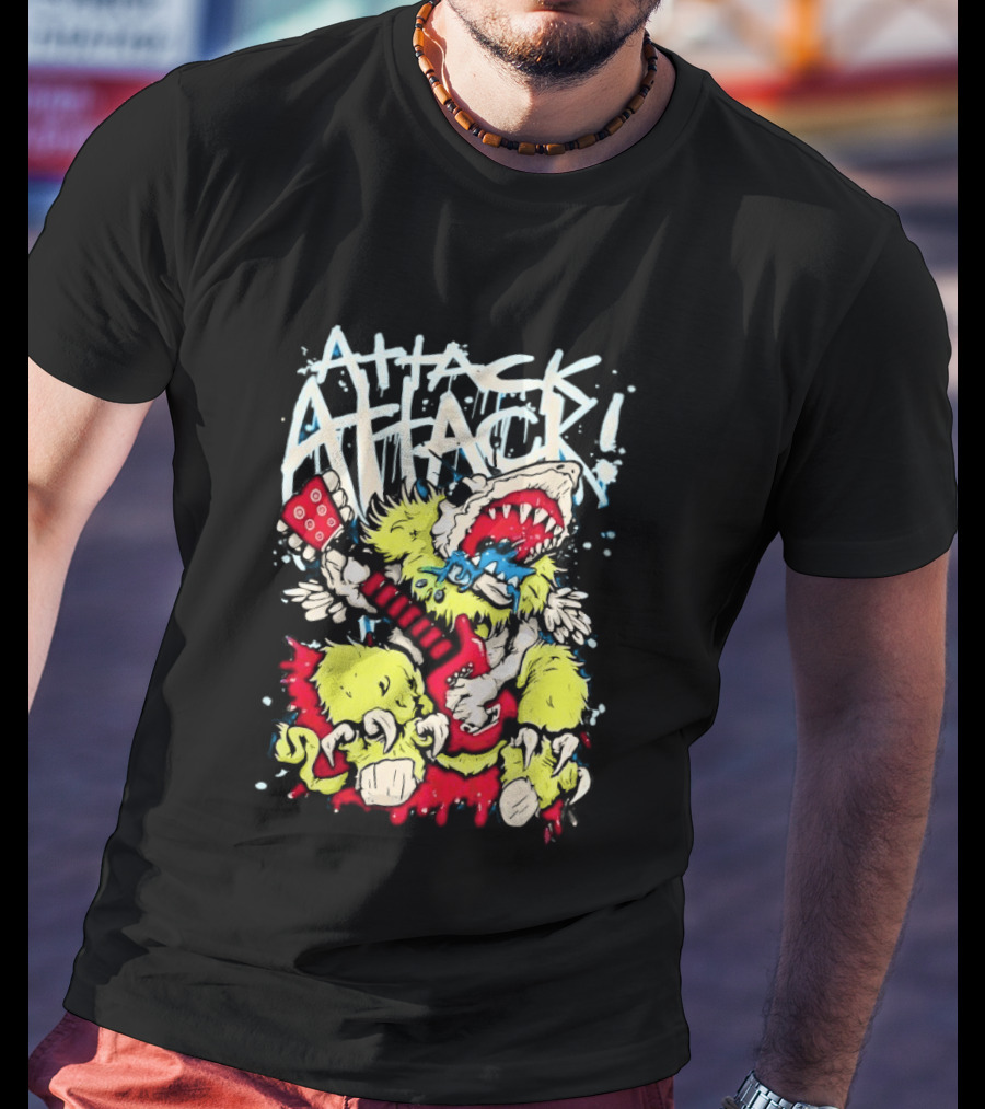 Attack Attack Monster Holding Guitar T-Shirt
