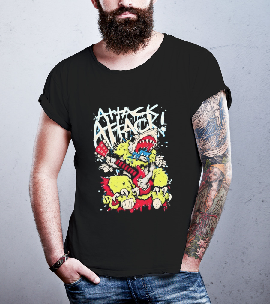 Attack Attack Monster Holding Guitar T-Shirt