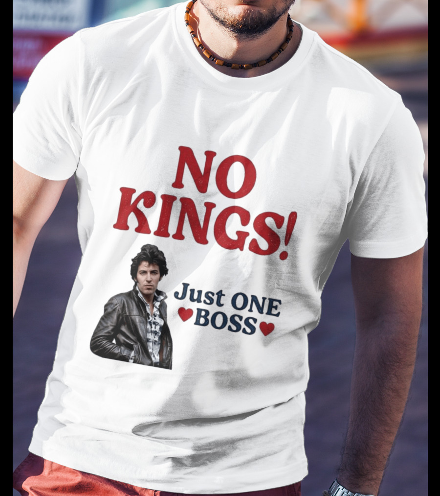 No Kings Just One Boss Leather Jacket T-Shirt