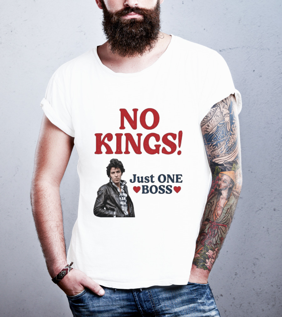 No Kings Just One Boss Leather Jacket T-Shirt