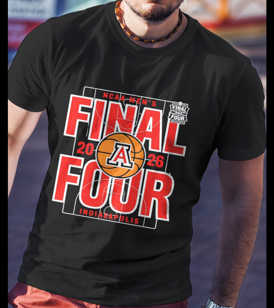 Arizona Wildcats 2026 NCAA Men's Final Four Indianapolis March Madness T-Shirt