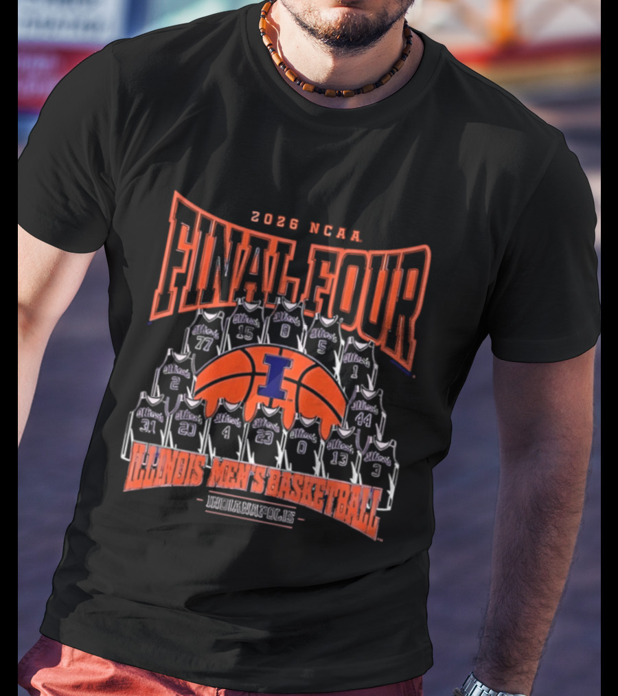 2026 NCAA Final Four Illinois Men's Basketball Indianapolis T-Shirt