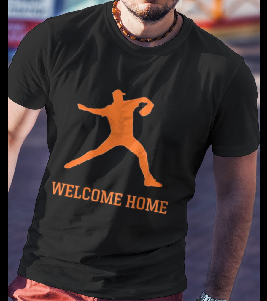 Justin Verlander Detroit Tigers Welcome Home 35 T-Shirt