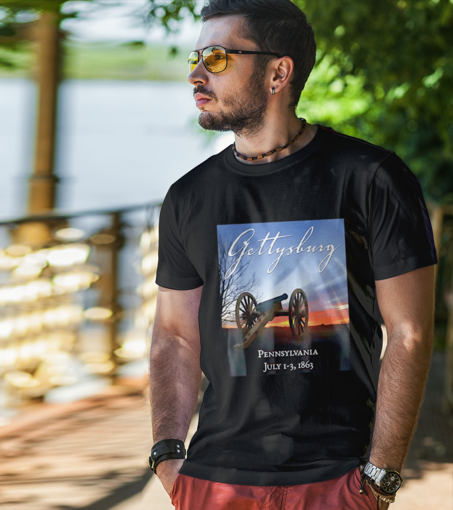 Gettysburg Cannon Battle Pennsylvania July 1 3 1863 Civil War T-Shirt