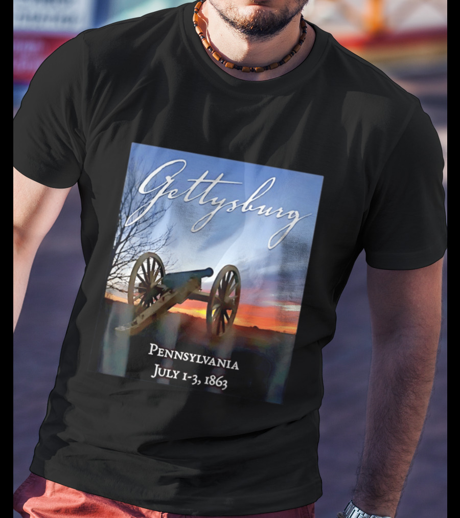 Gettysburg Cannon Battle Pennsylvania July 1 3 1863 Civil War T-Shirt