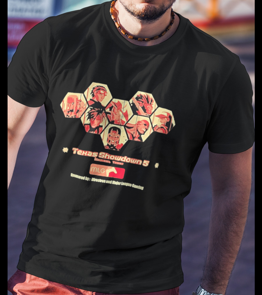 Texas Showdown 5 Houston Texas MLG Fighting Game Tournament Characters T-Shirt