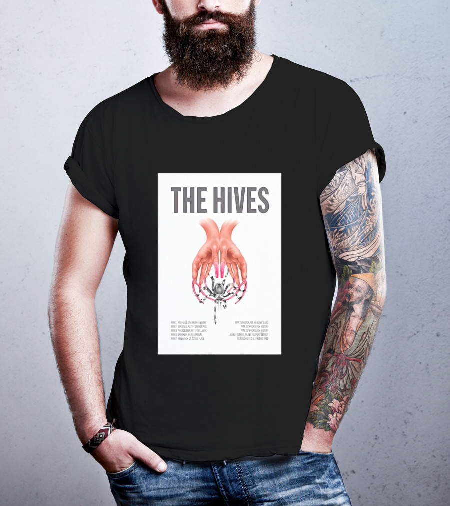 The Hives March 2026 Tour Dates Brooklyn Bowl House Of Blues History Fillmore Salt Shed T-Shirt