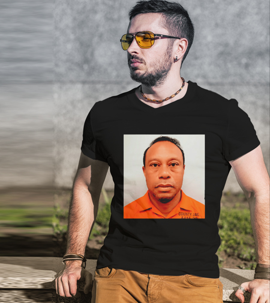 Tiger Woods 2026 County Jail 4415 29 Shot Edit T-Shirt
