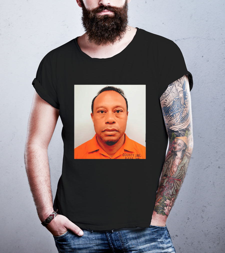 Tiger Woods 2026 County Jail 4415 29 Shot Edit T-Shirt