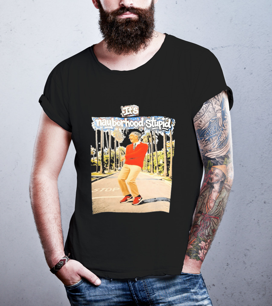 Mister Rogers Primitive Skateboarding It's Nayborhood Stupid T-Shirt