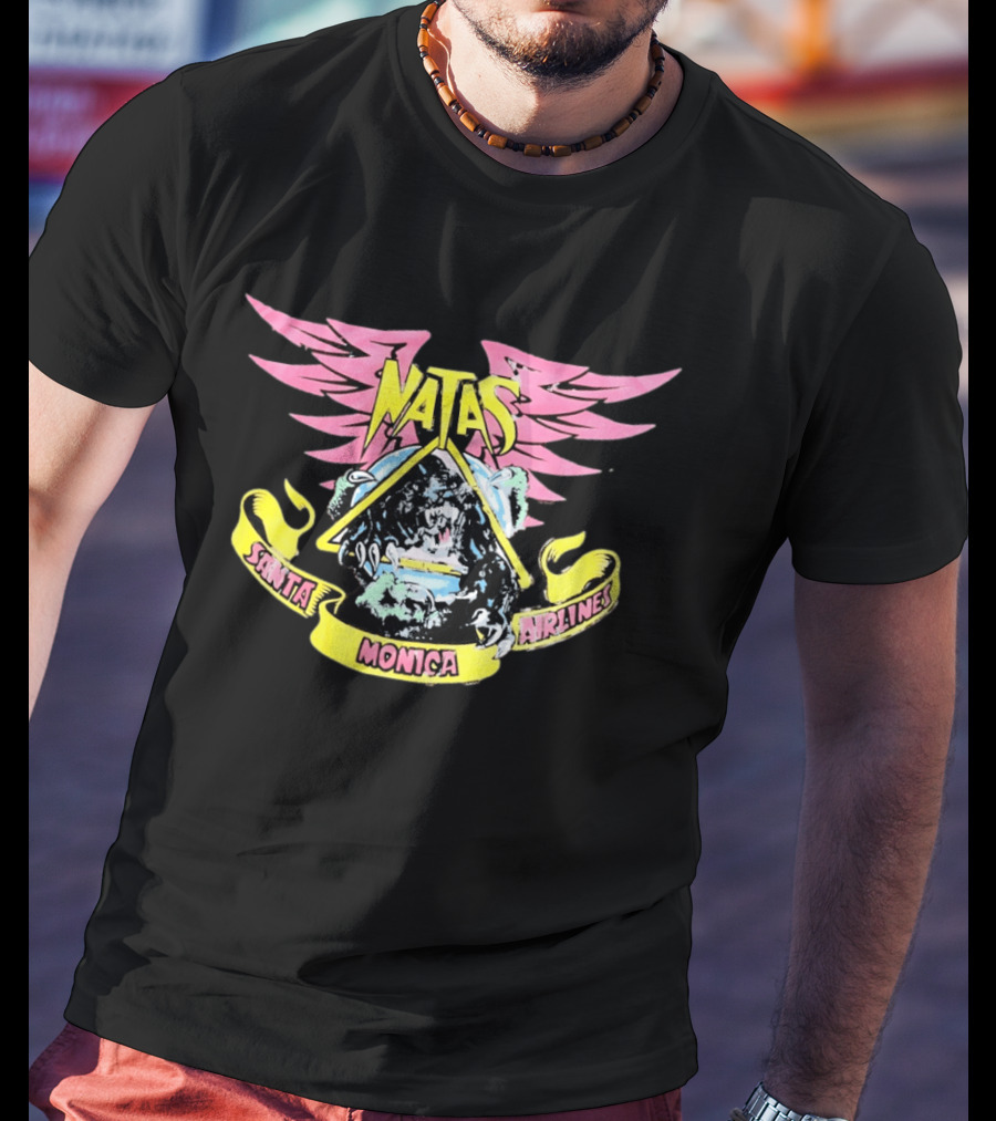 Natas Panther Santa Monica Airlines Vintage Skateboard T-Shirt