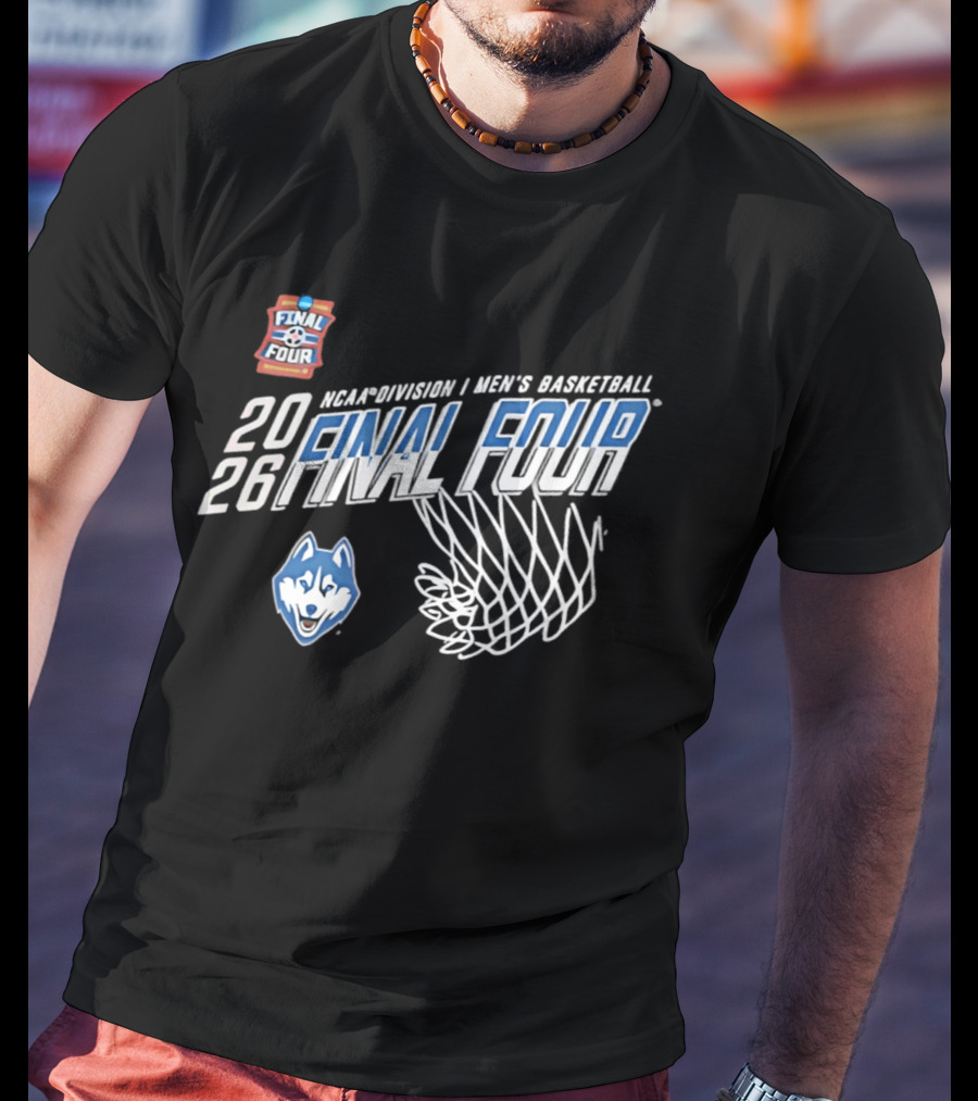 UConn Huskies 2026 NCAA Men's Basketball Final Four March Madness T-Shirt