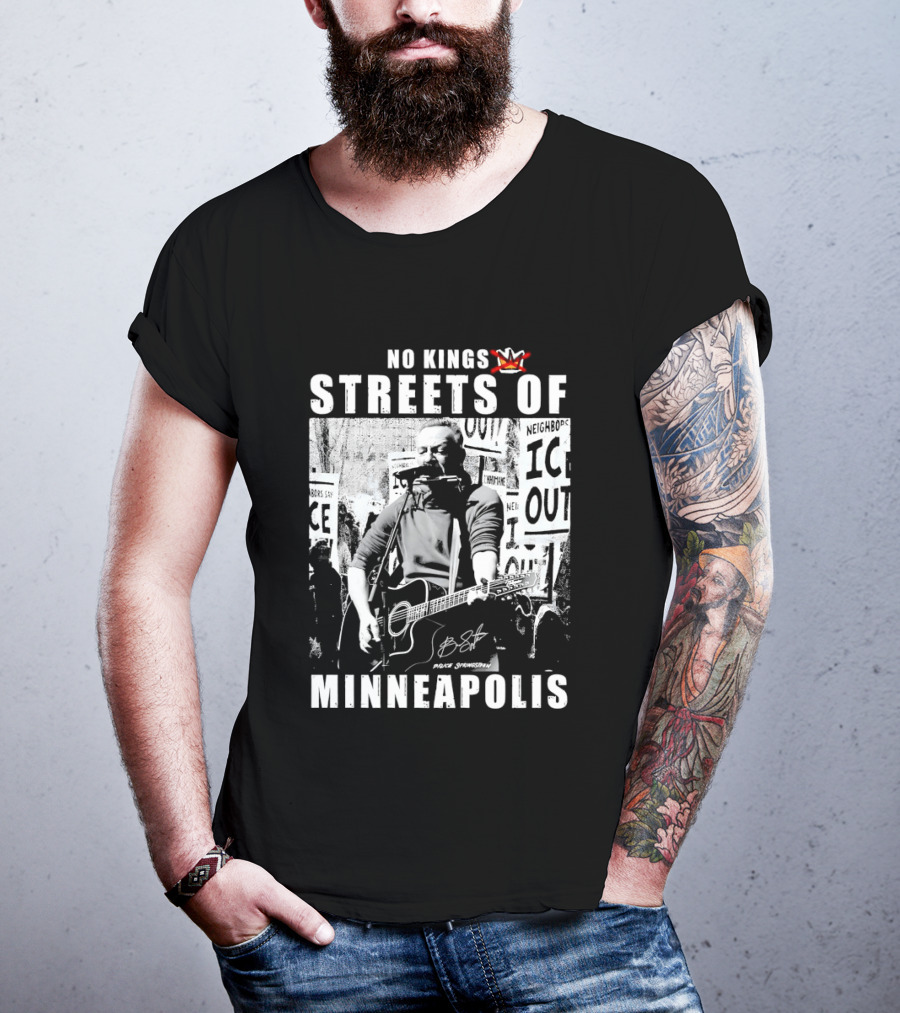 No Kings Streets Of Minneapolis Pruce Springsteen T-Shirt